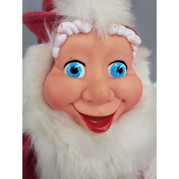 Vintage Animal Fair Welchkins Gnome Plush Doll Elf Kitschy BLUE EYES Retro Decor - Picture 3 of 6